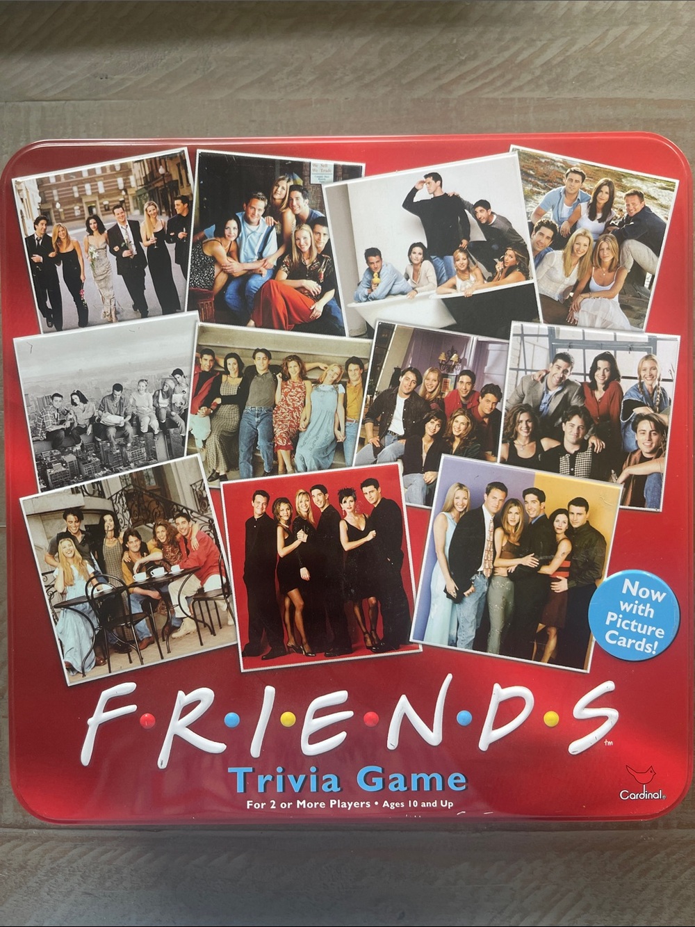 FRIENDS Trivia Game - Red Box with Photo Collage